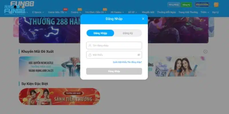 Tổng quan về đăng nhập Fun88