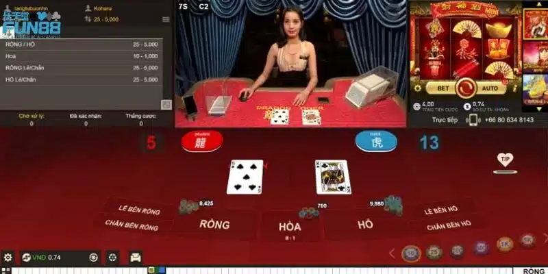 Tổng hợp các cửa cược rồng hổ thịnh hành